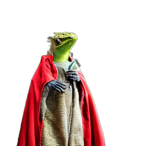 jacket, dragon, staff, creature, 3d render, concept art, photorealistic, outer space transparent PNG cut-out