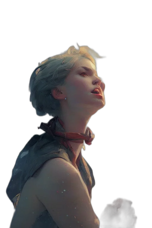 face, staff, crown, weapon, concept art, fantasy art, photorealistic, 3d render transparent PNG cut-out