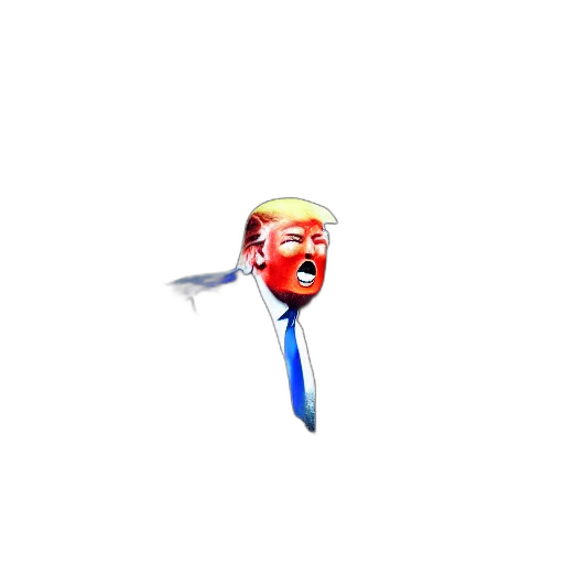 creature, mask, weapon, animal, 3d render, pixel art, concept art, vaporwave transparent PNG cut-out