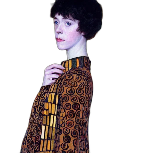 dress, jacket, staff, face transparent PNG cut-out