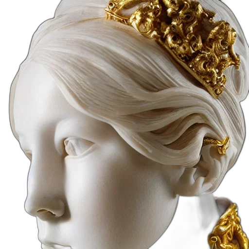 crown, jewelry, hat, photorealistic, golden, close, face, female transparent PNG cut-out
