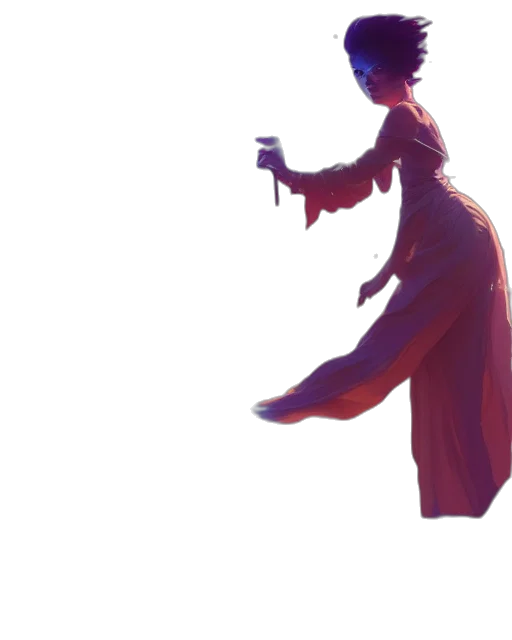 dress, staff, crown, hat transparent PNG cut-out