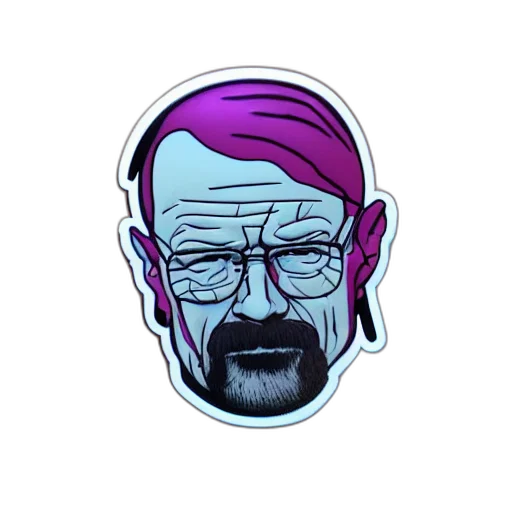 face, jacket, cartoon, vaporwave transparent PNG cut-out