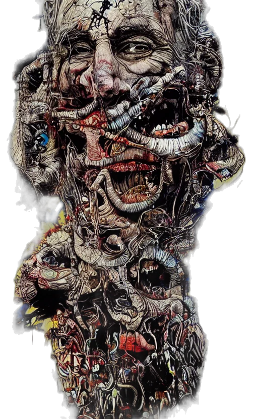 mask, face, robot, creature, comic book art, concept art, 3d render, photorealistic transparent PNG cut-out