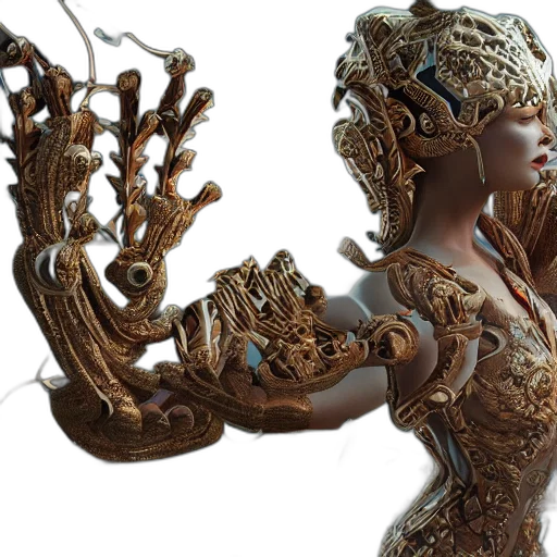 crown, jewelry, 3d render, concept art, fantasy art, photorealistic, queen, mars transparent PNG cut-out