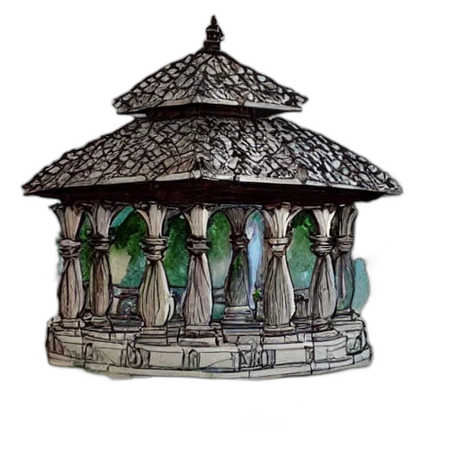 crown, jewelry, hat, building, 3d render, concept art, photorealistic, watercolor transparent PNG cut-out