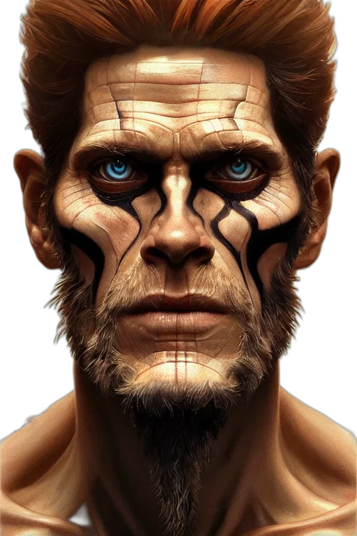 face, mask, concept art, photorealistic transparent PNG cut-out