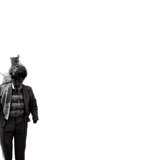 jacket, animal, mask, concept art, outer space, man, stands, next transparent PNG cut-out