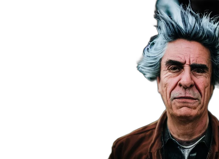 face, hair, jacket, hat transparent PNG cut-out