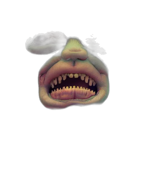 face, mask, creature, staff transparent PNG cut-out