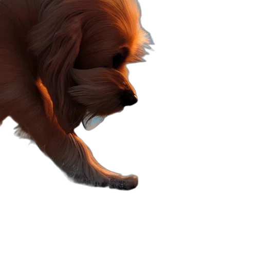 animal, creature, hair, staff, 3d render, photorealistic, concept art, fantasy art transparent PNG cut-out