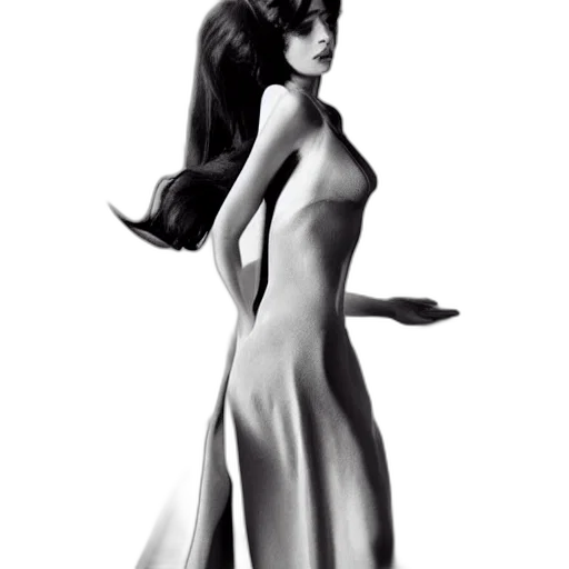 dress, hair, staff, concept art transparent PNG cut-out