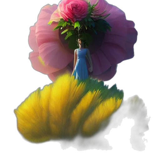flower, dress, crown, hat transparent PNG cut-out