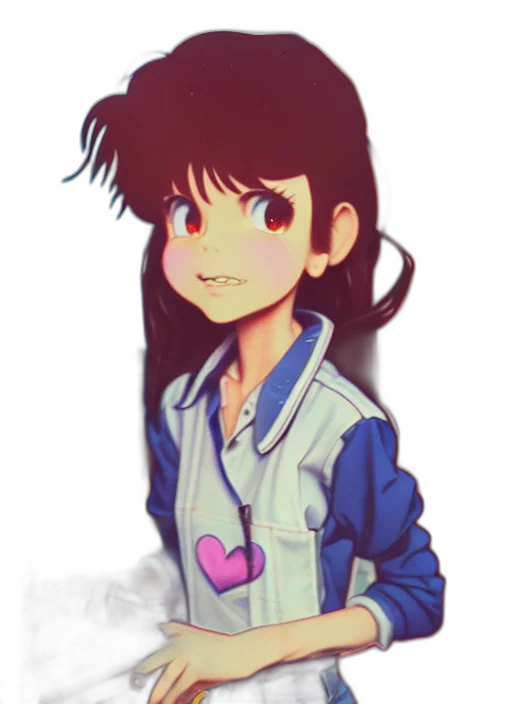jacket, face, staff, robot, anime, cartoon, pixel art, photorealistic transparent PNG cut-out