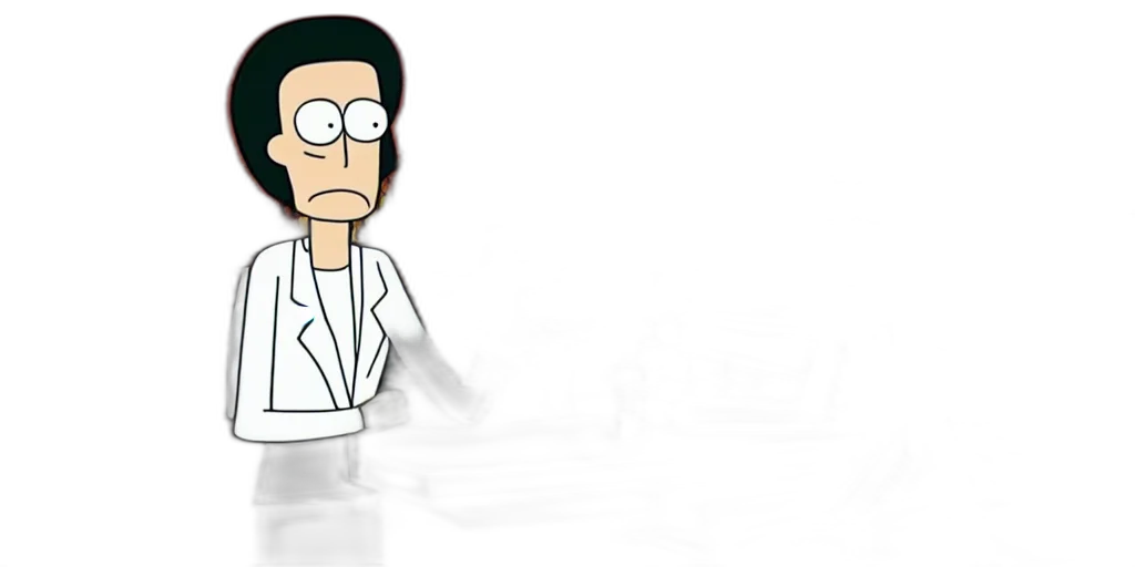 robot, jacket, staff, cartoon, 3d render, concept art, pixel art, outer space transparent PNG cut-out