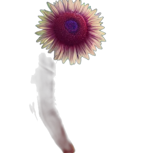 flower, crown, staff, hair, 3d render, photorealistic, concept art, pixel art transparent PNG cut-out
