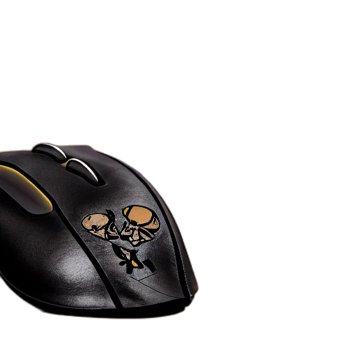 3d render, photorealistic, closeup, photograph, batman, style, computer, mouse transparent PNG cut-out