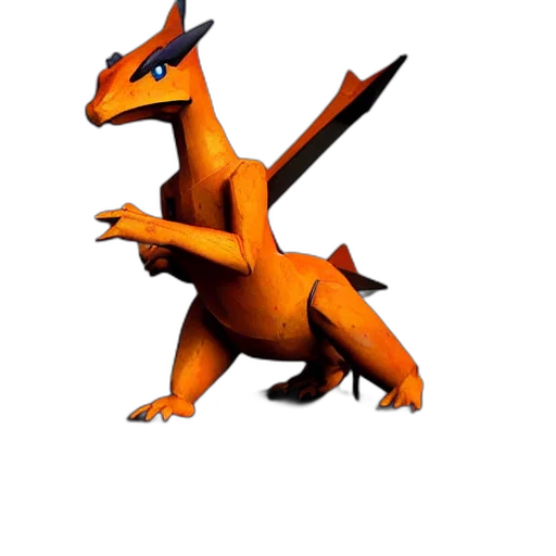 dragon, animal, creature, staff, 3d render, concept art, pixel art, fantasy art transparent PNG cut-out