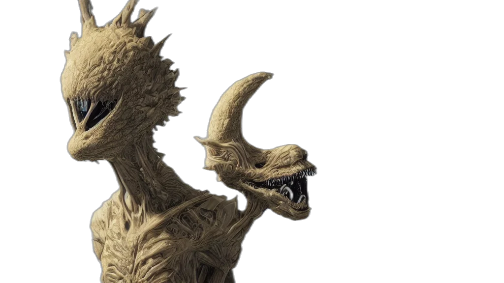 dragon, creature, concept art, 3d render transparent PNG cut-out
