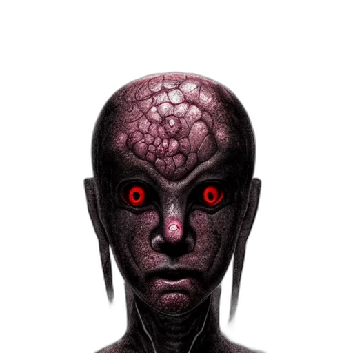 creature, face, robot, mask transparent PNG cut-out