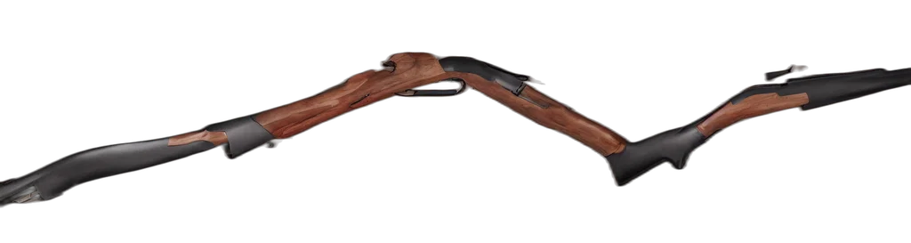 weapon, staff, 3d render, shotgun transparent PNG cut-out