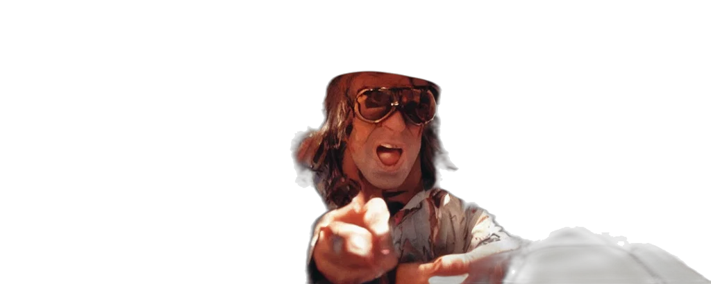 hat, staff, jacket, face transparent PNG cut-out
