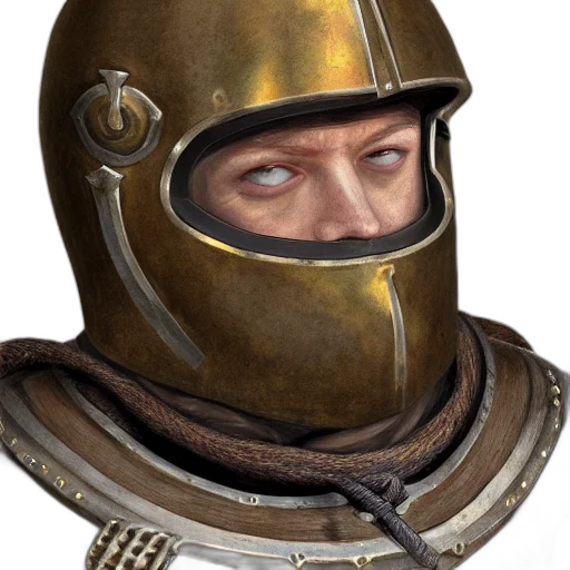 face, mask, crown, sword, photorealistic, concept art, fantasy art, 3d render transparent PNG cut-out