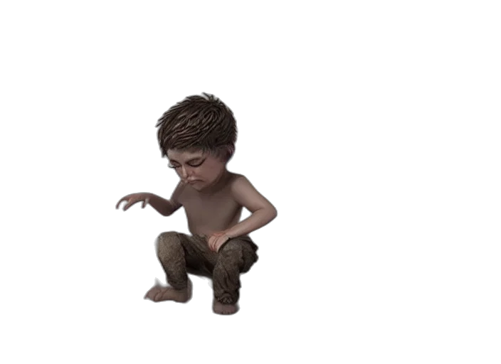 creature, face, animal, mask, 3d render, concept art, pixel art, photorealistic transparent PNG cut-out