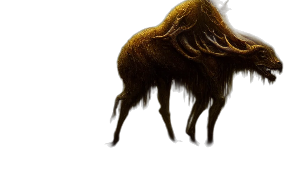 animal, hair, creature, concept art, fantasy art, photorealistic, 3d render, epic transparent PNG cut-out
