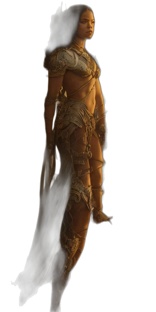 dress, staff, sword, dragon transparent PNG cut-out