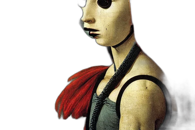 mask, robot, face, dress transparent PNG cut-out