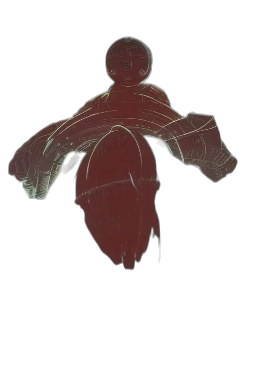crown, creature, jacket, mask transparent PNG cut-out