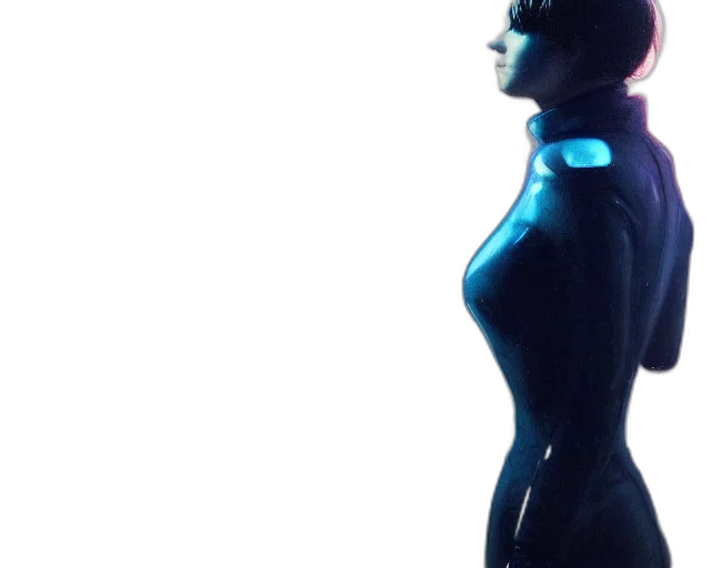 robot, dress, jacket, cyberpunk transparent PNG cut-out