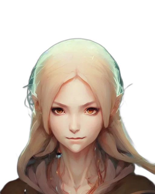 face, staff, mask, hair, fantasy art, concept art, pixel art, photorealistic transparent PNG cut-out