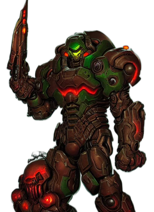robot, weapon, staff, creature, concept art, pixel art, fantasy art, comic book art transparent PNG cut-out