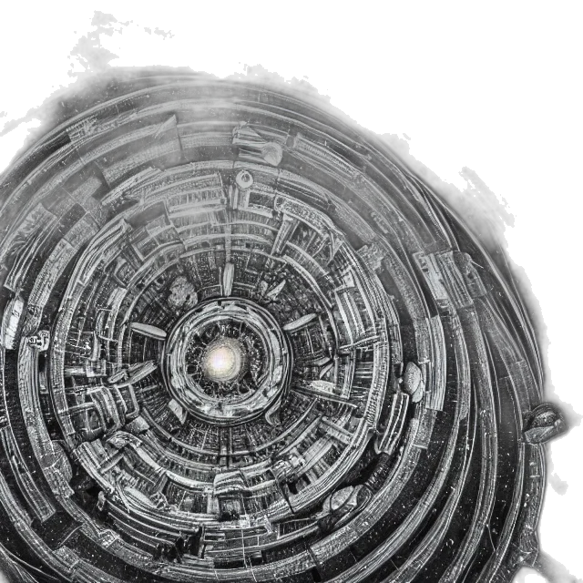 robot, hair, concept art, 3d render, outer space, space, highly, detailed transparent PNG cut-out