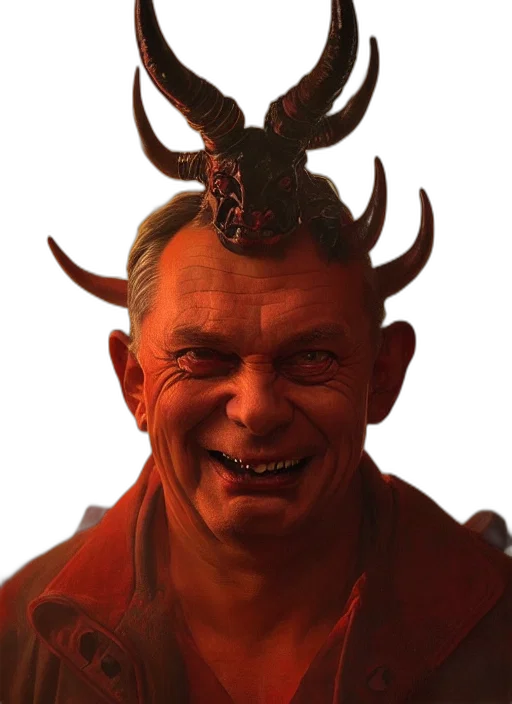 face, mask, creature, crown transparent PNG cut-out