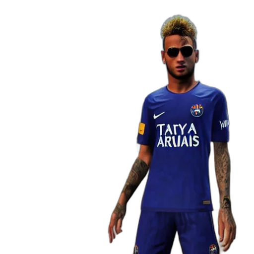 concept art, 3d render, cartoon, neymar transparent PNG cut-out