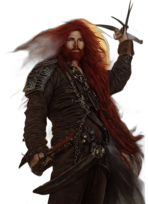 hair, sword, staff, weapon transparent PNG cut-out