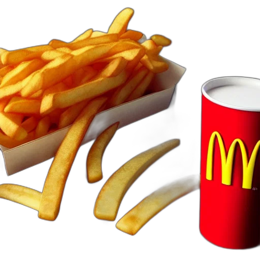 food, crown, 3d render, photorealistic transparent PNG cut-out
