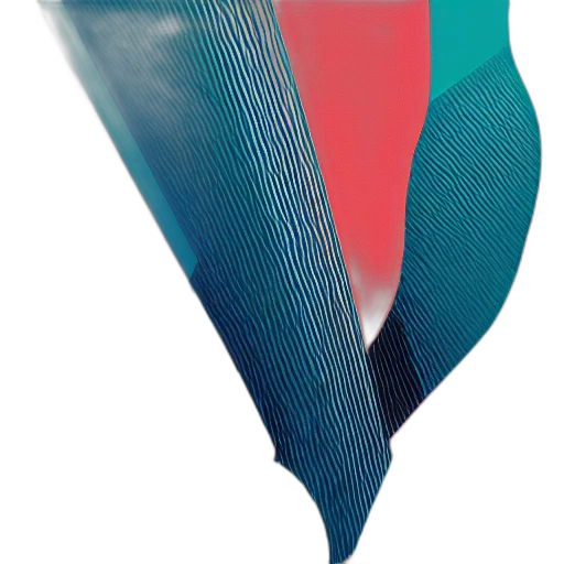umbrella, hat, shoes, hair, vaporwave, 3d render, concept art, blue transparent PNG cut-out