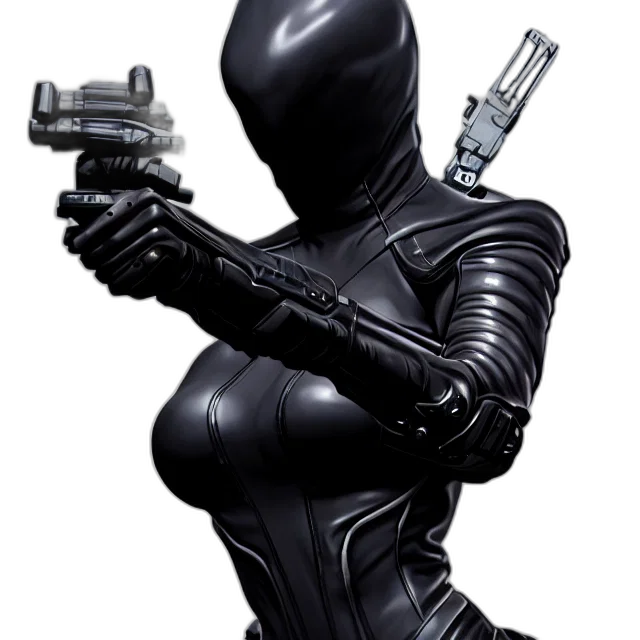weapon, robot, staff, dress transparent PNG cut-out