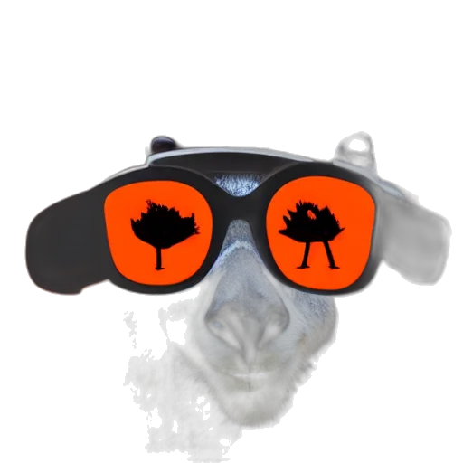 animal, mask, creature, portrait, photo, kangaroo, wearing, orange transparent PNG cut-out