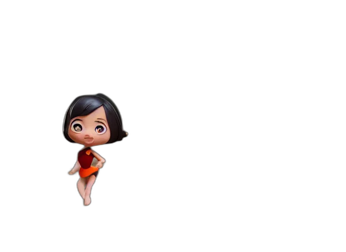 dress, jewelry, creature, hair, 3d render, cartoon, concept art, pixel art transparent PNG cut-out
