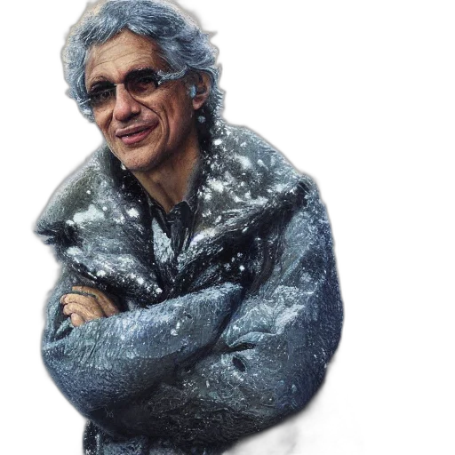 jacket, photorealistic, concept art, pixel art, 3d render, snow, caetano, veloso transparent PNG cut-out