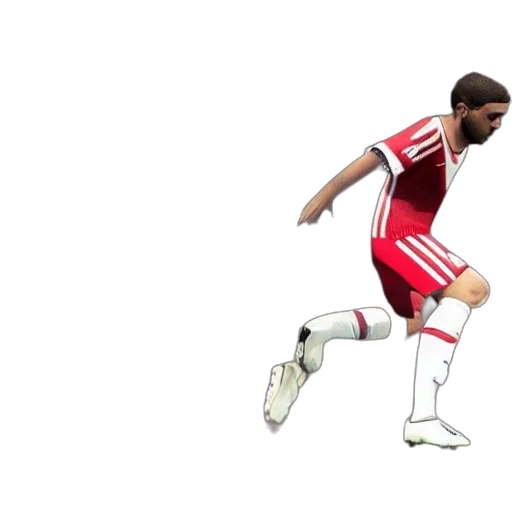 concept art, 3d render, pixel art, cartoon, 우왁굳, playing, fifa, game transparent PNG cut-out
