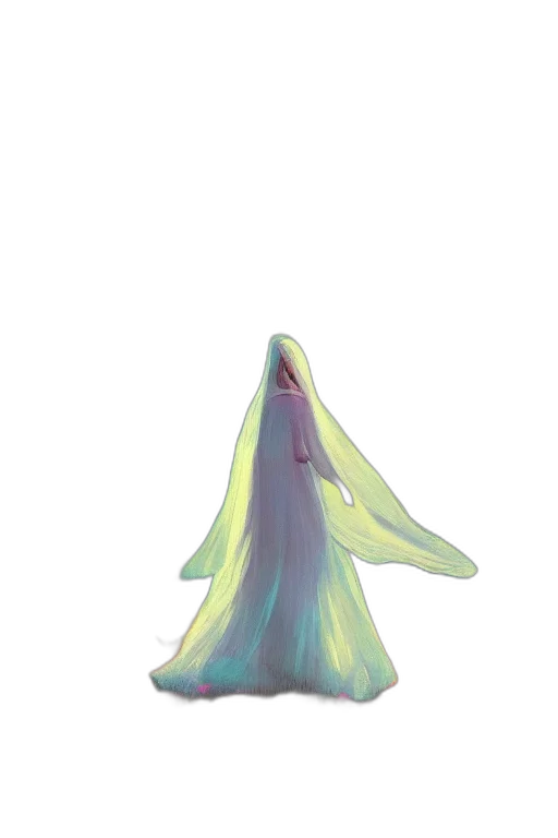 dress, creature, mask, hair transparent PNG cut-out