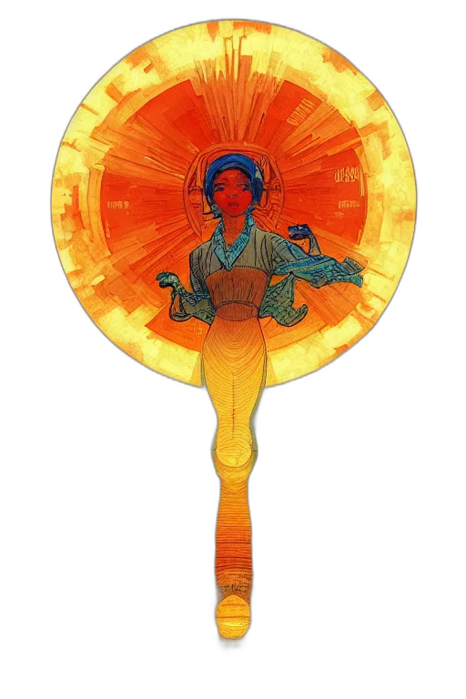staff, umbrella, jewelry, crown transparent PNG cut-out