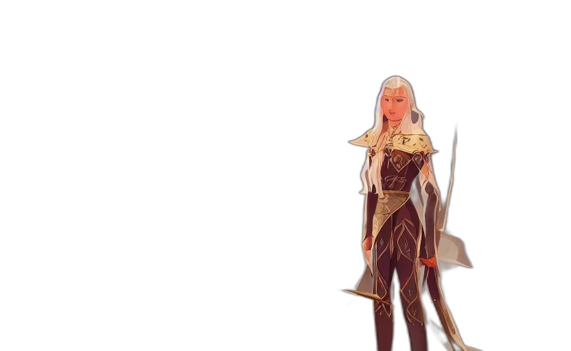 sword, staff, dress, dragon, fantasy art, concept art, pixel art, 3d render transparent PNG cut-out