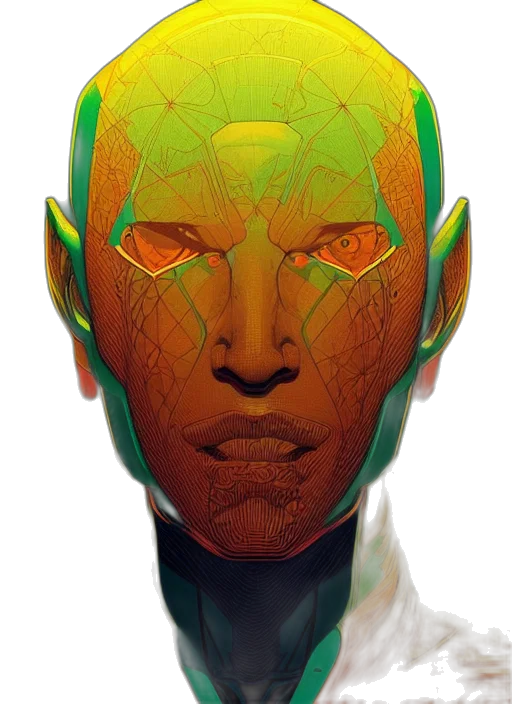 mask, face, robot, creature transparent PNG cut-out